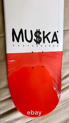 /100 The Muska Skateboards Red Dipped Chad Muska Silhouette Deck Signed Sold Out