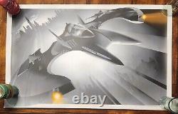 1989 Batmobile & Batwing by Craig Drake Rare Sold Out Mondo Print