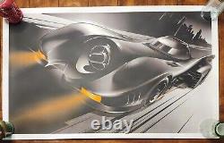 1989 Batmobile & Batwing by Craig Drake Rare Sold Out Mondo Print