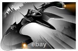 1989 Batmobile & Batwing by Craig Drake Rare Sold Out Mondo Print