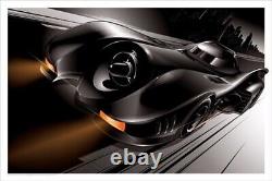 1989 Batmobile & Batwing by Craig Drake Rare Sold Out Mondo Print