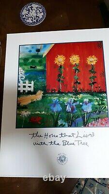 1995 Mike Smith Art Print The Horse That Lived With The Blue Tree SOLD OUT
