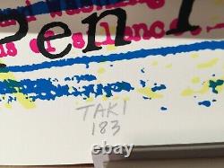 1st Ever Taki 183 Print SIGNED Sold Out RARE #118 of 183 Graffiti! NYC