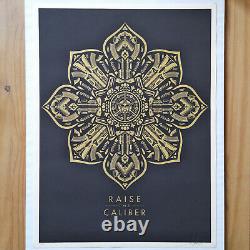 2015 OBEY Raise the Caliber Shepard Fairey Print Signed & Numbered SOLD OUT