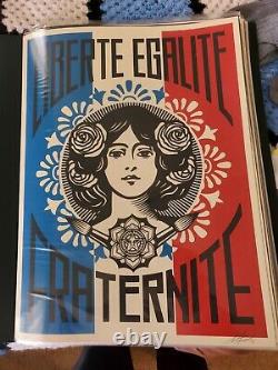 2016 Shepard Fairey signed Liberte18×24Artist Proof/Sold Out/Obey Mint/Perfect