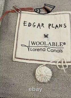 2021 Edgar Plans x Lorena Canals Woolable Art Notes Rug LE 100 New Rare Sold Out