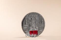 2022 Palau Tiffany Art San Pietro Vatican 5 oz. 999 Silver CIT SOLD OUT 500 made