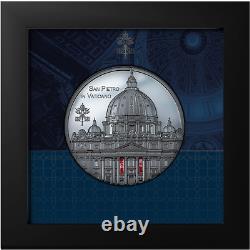 2022 Palau Tiffany Art San Pietro Vatican 5 oz. 999 Silver Coin CIT SOLD OUT