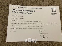 AMERICAN DREAMERS V BY VHILS X SHEPARD FAIREY OBEY 275/450 Large Sold Out