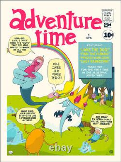 Adventure time by J J Harrison Very rare sold out Mondo print