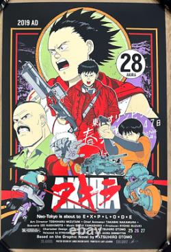 Akira Screen Print By James Rheem Davis S/n #17/80 Sold Out