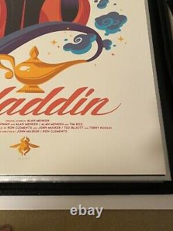 Aladdin Tom Whalen Disney Mondo 2014 Very Rare 268/415 Sold Out Poster