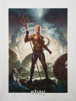 Alexandr Pascenko SOLD OUT Aquaman Sideshow DC Comics JLA Art Print #101/200