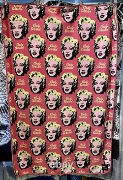 Andy Warhol Marilyn Monroe Pink Blanket Throw Pop Art MOMA Uniqlo SOLD OUT VHTF