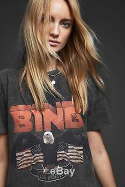 Anine Bing Eagle T-shirt Xs Vintage Red Black Jumper Tee Sold Out Rare