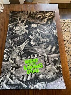 Anthony Petrie Night of the Living Dead Variant SIGNED Sold Out Print Nt Mondo