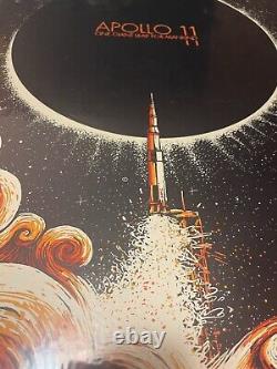 Apollo 11 by James Eads AP x/25 Solar Eclipse Art Print Rare! Sold out