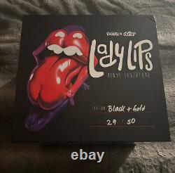 Autographed Ron English X Clutter Lady Lips 10 Art Figure Sold Out! 29/50