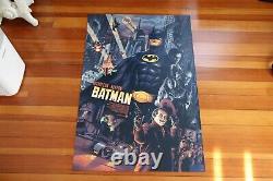 BATMAN print by Aurelio Lorenzo Only 50 art prints made, long sold out