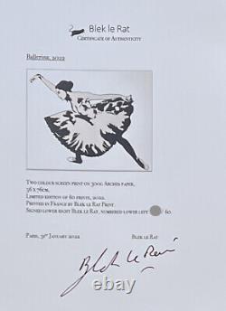 BLEK LE RAT BALLERINA (Sold out screen print. Edition of 60)