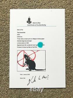 BLEK LE RAT The Anarchist Signed and numbered! SOLD OUT! VERY RARE