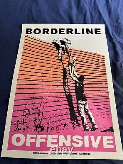 Banksy Poster Borderline Offensive Glastonbury Terminal 1 L Edit Sold Out