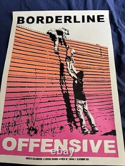 Banksy Poster Borderline Offensive Glastonbury Terminal 1 L Edit Sold Out