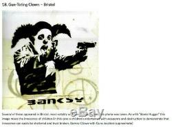 Banksy Tee T-shirt SOLD OUT Limited 200 ed. Clown Skateboards Size L