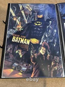 Batman 1989 Screen Print by Aurelio Lorenzo Limited and Numbered X/50 Sold Out