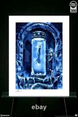 Batman Mr. Freeze Heart of Ice Art Print poster Sideshow mondo (Glows) SOLD OUT