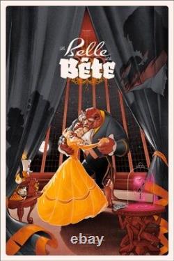 Beauty and the beast by Martin Ansin Rare sold out Mondo