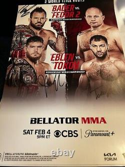 Bellator 290 Signed Poster FEDOR LAST FIGHT. EVENT EXCLUSIVE SOLD OUT. Ufc