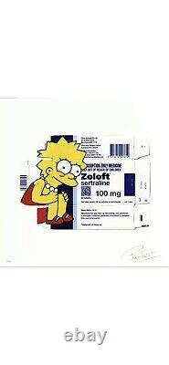 Ben Frost Social Distancing Lisa Simpson Print LE 4/40 Sold Out with COA