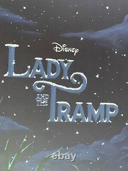 Ben Harman Disney Lady and the Tramp Winter Variant LE Sold Out Print Nt Mondo