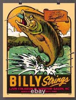 Billy Strings Winston/Salem, NC CONCERT POSTER SOLD OUT 2023 N 2