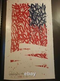 Bisco Smith Art Print Calm In The Wild S/N Only 50 Sold Out! Banksy Whatson Obey