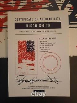 Bisco Smith Art Print Calm In The Wild S/N Only 50 Sold Out! Banksy Whatson Obey