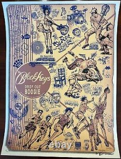 Black Keys EMEK Dropout Boogie Tour Poster 10/18/22 Dallas, TX Sold Out AP X/100