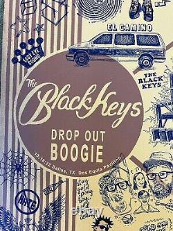 Black Keys EMEK Dropout Boogie Tour Poster 10/18/22 Dallas, TX Sold Out AP X/100