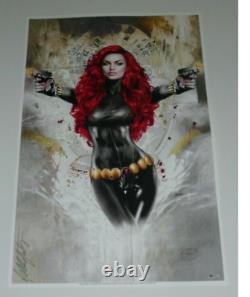 Black Widow Guns Blazing Print By Natali Sanders Le /50 Sold Out! + Free Print