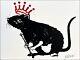 Blek Le Rat The King Signed And Limited Edition Of 300 Print 23x31xcm Sold Out