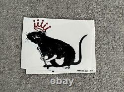 Blek Le Rat THE KING Signed and limited edition of 300 PRINT 23x31XCM sold out
