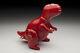 Brett Kern Red Ceramic T-rex Dinosaur Sculpture Mint Condition Sold Out In Hand