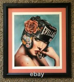 Brian Viveros Undefeated Giclee Print Sold Out Signed Numbered Framed