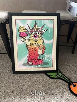 Buff Monster Liberty Melty Print Signed And Numbered #79/200 SOLD OUT