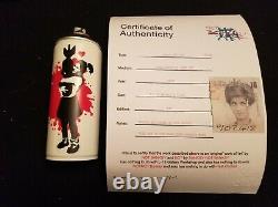 By NOT BANKSY BOMB HUGGER Spray paint can sold out with COA ART HAND SPRAYED