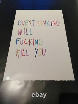 CB Hoyo-Overthinking will fucking kill you, Art print, Sold out, Rare