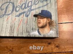 CLAYTON KERSHAW Mike Kupka GALLERY WRAPPED Giclee Baseball Art Sold Out 1/195