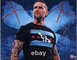 CM Punk Signed 16 x 20 Photo Print Art by Brian Konnick /50 Sold Out WWE Shop