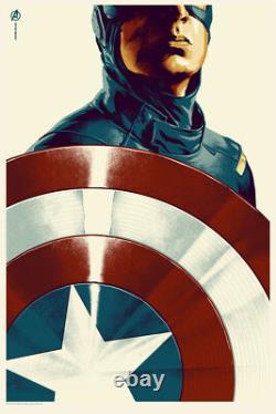 Captain America by Phantom City Creative Rare sold out Mondo print